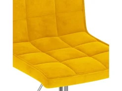 Sillas de comedor giratorias 2 unidades terciopelo amarillo mostaza