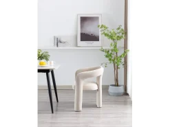 Sillas de comedor modernas de terciopelo, sillones tapizados decorativos, sillas de cocina para salón, juego de 2 (64 x 50,5 x 71 cm)
