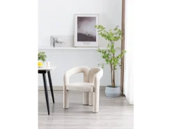 Sillas de comedor modernas de terciopelo, sillones tapizados decorativos, sillas de cocina para salón, juego de 2 (64 x 50,5 x 71 cm)