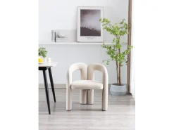 Sillas de comedor modernas de terciopelo, sillones tapizados decorativos, sillas de cocina para salón, juego de 2 (64 x 50,5 x 71 cm)