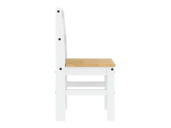 Sillas de comedor Panama 2 uds madera pino blanco 40x46x90 cm