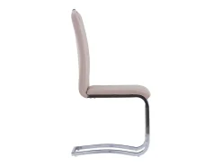 Sillas de comedor voladizas 2 unidades cuero sintético capuchino