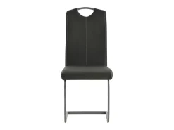 Sillas de comedor voladizas 6 unidades cuero sintético gris