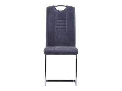 Sillas de comedor voladizas 2 unidades piel de ante artificial gris