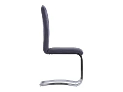 Sillas de comedor voladizas 2 unidades piel de ante artificial gris