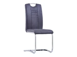 Sillas de comedor voladizas 2 unidades piel de ante artificial gris