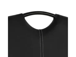 Sillas de comedor voladizas 4 unidades cuero sintético negro