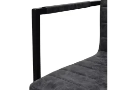 Sillas de comedor voladizas 2 unidades cuero sintético negro