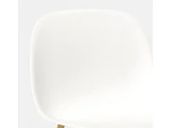 Sillas de diseño escandinavo para cocina comedor restaurante Sleek - Blanco