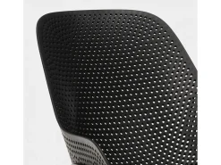 Sillas de diseño moderno para cocina y bar en polipropileno Majestic - Negro