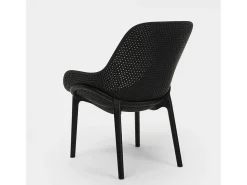 Sillas de diseño moderno para cocina y bar en polipropileno Majestic - Negro