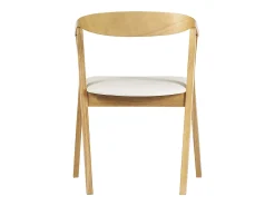 Sillas escandinavas diseño blanco y madera clara (juego de 2) BAHIA