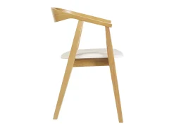 Sillas escandinavas diseño blanco y madera clara (juego de 2) BAHIA