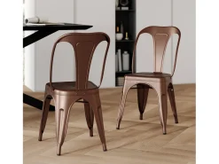 Sillas Indus cobre (lote de 2) para un toque de elegancia industrial en tu interior