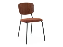 Sillas loop texturizada, set de 2 terracota