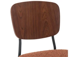 Sillas loop texturizada, set de 2 terracota