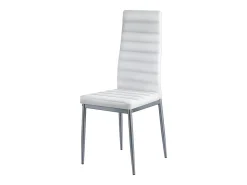 Sillas SucceBuy Comedor Modernas, Juego de Sillas de Cocina de Cuero 4 Piezas, con Respaldo, Cojines Gruesos y Patas de Metal, para Mesa de Comedor