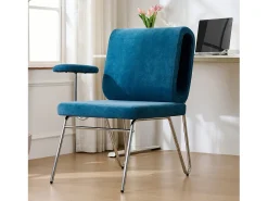 Sillón con agujero para gatos - sillón ancho - reposabrazos intercambiables - azul