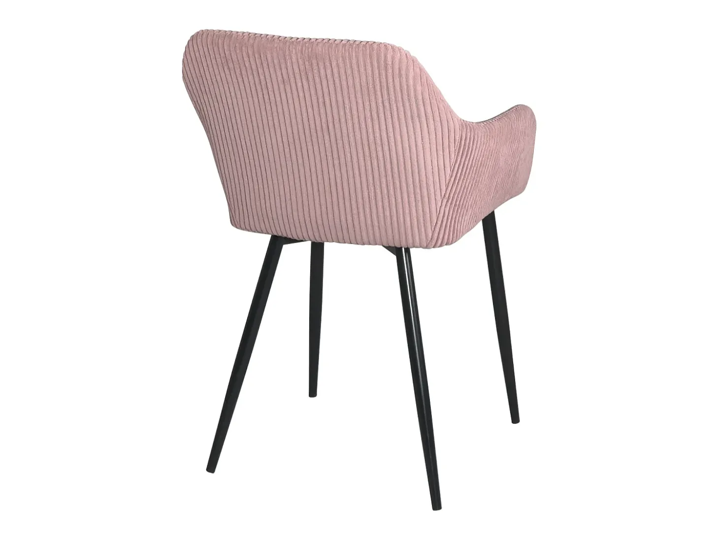 Sillón Confortable de Terciopelo Cotelé Miro - Rosa