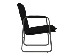 Sillón de relax cuero sintético negro 55x64x80 cm ES39808