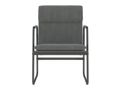 Sillón de relax tela gris oscuro 55x64x80 cm ES26663