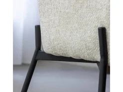 Sillón de tela crudo Kanoa (lote de 2)