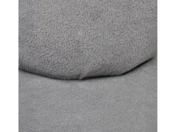 Sillón en forma de mano de terciopelo gris ES43726