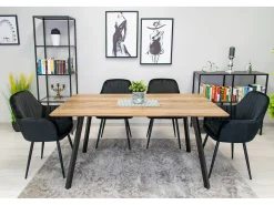 Sillón Valora LUGO de terciopelo negro con diseño ergonómico para sala de estar