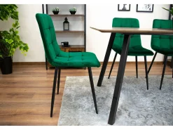 Sillón Valora PYRA de terciopelo verde oscuro, diseño moderno para sala de estar