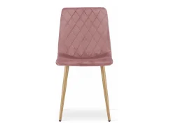 Sillón Valora TURIN de terciopelo rosa con patas de madera para sala de estar