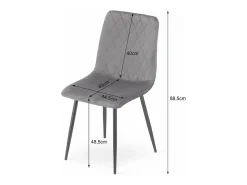 Sillón Valora TURIN de terciopelo beige con diseño ergonómico para sala de estar