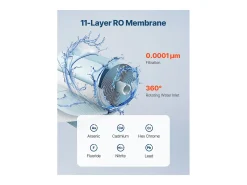 Sistema de Ósmosis Inversa SucceBuy 800 GPD Reemplazo para Filtro Bajo Fregadero SS-006, Cartucho RO por 24 Meses, Reduce el Plomo