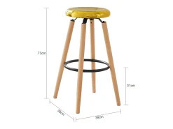 SoBuy FST89-G Taburete de bar con reposapiés