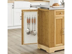 SoBuy Isla de cocina con dos cajones 107x71x92.5cm Funcional FKW130-N