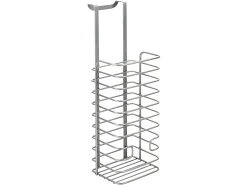 Soporte Distribuidor Bolsas GALILEO Metaltex Plata 36x12x12 cm