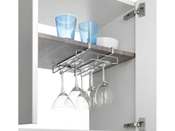 Soporte Doble para Vasos MY GLASS Metaltex Polytherm® Plateado
