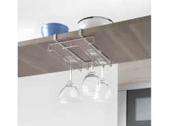 Soporte Doble para Vasos MY GLASS Metaltex Polytherm® Plateado