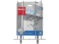 Soporte Doble para Vasos MY GLASS Metaltex Polytherm® Plateado