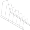 Soporte para Bandejas y Tapas 6 Compartimentos Metaltex Sector Blanco 34x15x18 cm