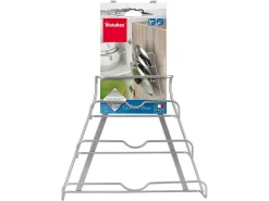 Soporte para tapas Serie GALILEO Metaltex - Acabado Polytherm® Plata - Fabricado en Italia