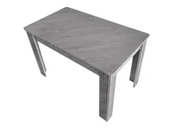 Tabla de comedor 4 personas - Paneles de partículas - Efecto de concreto gris - carga máxima de 130 kg - 117x68x75cm