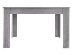 Tabla de comedor 4 personas - Paneles de partículas - Efecto de concreto gris - carga máxima de 130 kg - 117x68x75cm
