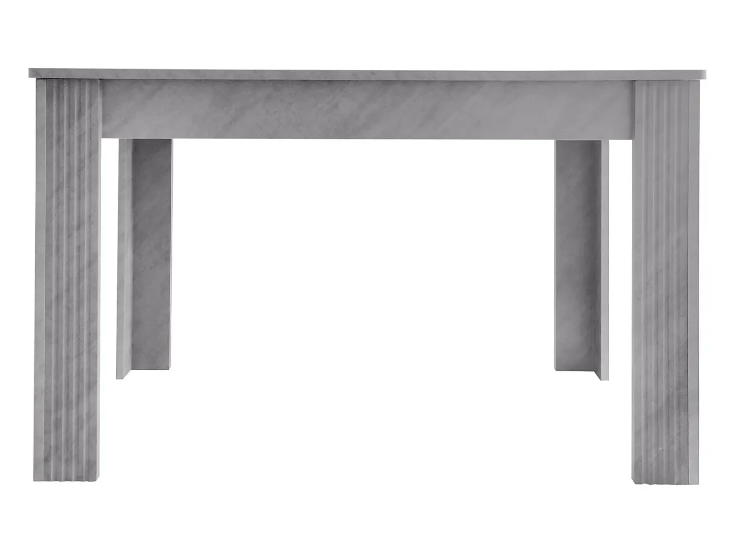 Tabla de comedor 4 personas - Paneles de partículas - Efecto de concreto gris - carga máxima de 130 kg - 117x68x75cm