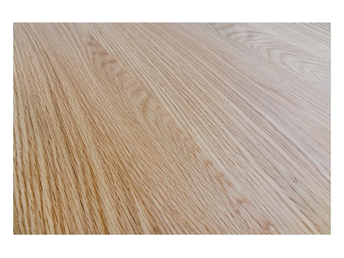 Table KANOVA 140 cm – Tablero redondo de roble claro y pie central de diseño – Estilo contemporáneo