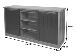 Tablero alto MCW-K75, color natural