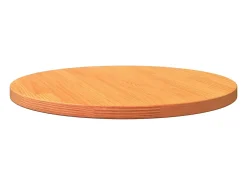 Tablero de mesa redondo madera maciza de pino marrón Ø60x2,5 cm