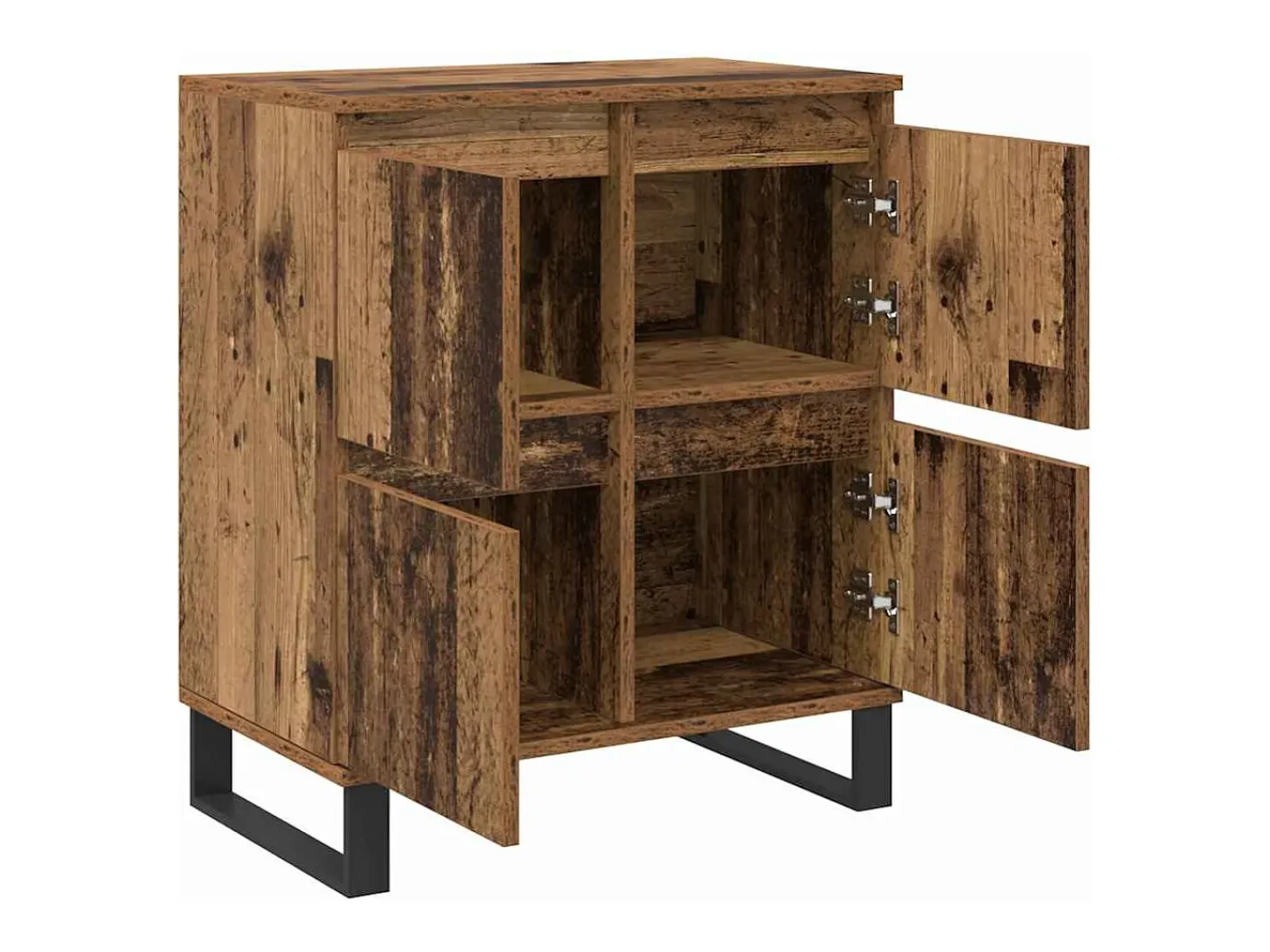 Tableros Lateral 2 piezas Madera vieja 120 x 35 x 70 cm