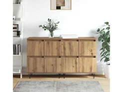 Tableros Lateral 2 piezas Roble artisan 120 x 35 x 70 cm