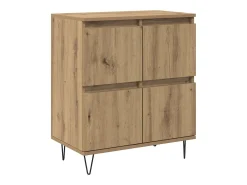 Tableros Lateral 2 piezas Roble artisan 120 x 35 x 70 cm