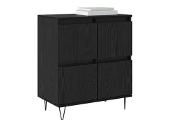 Tableros Lateral 3 piezas Roble negro 180 x 35 x 70 cm